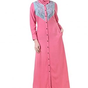 MyBatua Abaya with Hijab Jilbab Islamic Clothing Maxi Dress Muslim Burqa AY-626