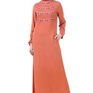 MyBatua Abaya with Hijab Jilbab Islamic Clothing Maxi Dress Muslim Burqa AY-625