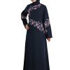 MyBatua Women’s Islamic Occasion & Party Wear Beautiful Rija Abaya in Blue
